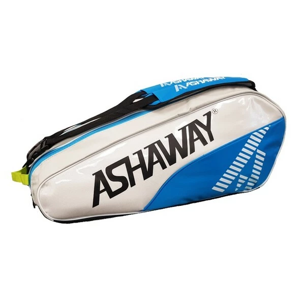 Budget π₯ Buy β Ashaway Triple 6 Racket Bag - White/Sky Blue π€© π