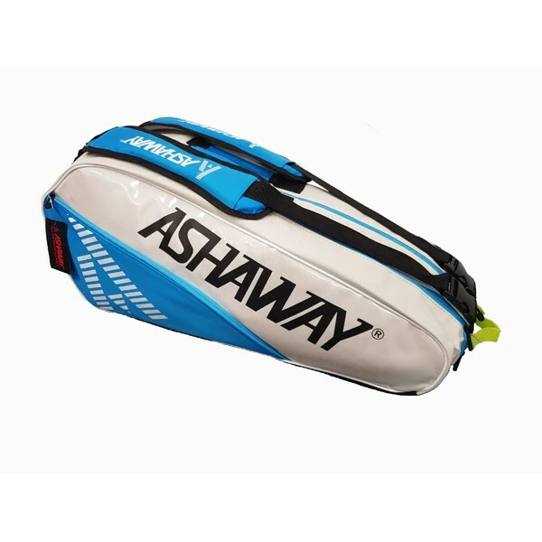 Budget π₯ Buy β Ashaway Triple 6 Racket Bag - White/Sky Blue π€© π - Image 2
