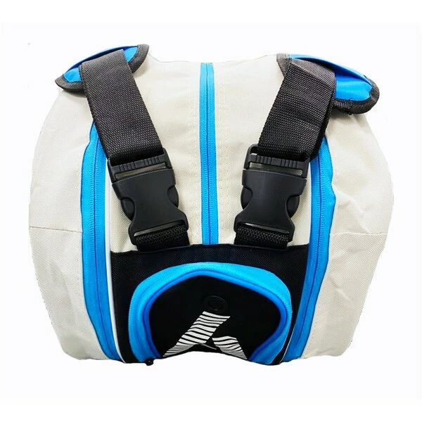 Budget π₯ Buy β Ashaway Triple 6 Racket Bag - White/Sky Blue π€© π - Image 4