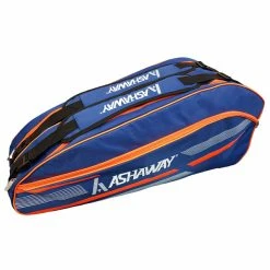 Coupon 👍 Budget 🛒 Ashaway Thermo ATB866 6(Double) Racket Bag Blue Orange 🔔 🥰