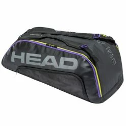 Coupon ❤️ Brand new 🎉 Head Tour Team 9R Supercombi Racket Bag Black Purple 🌟 ✔️