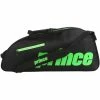 Hot Sale 🥰 Best deal 🛒 Prince Thermo 3 Racket Bag - Black Green 🔥 ✨
