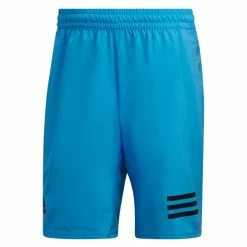Promo 🛒 Brand new 🎁 Adidas Men's Club 3 Stripe Short Pulse Blue 👏 😍