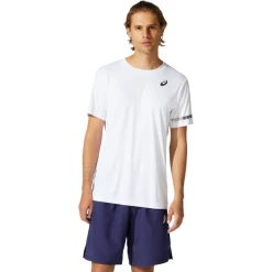 Outlet ๐ Best reviews of ๐ Asics Men's Court SS Tee Brilliant White โ ๐ฅ