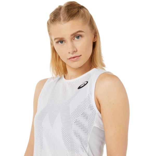 Promo π₯° Cheap βοΈ Asics Women's Match Actibreeze Tank Brilliant White β π - Image 4