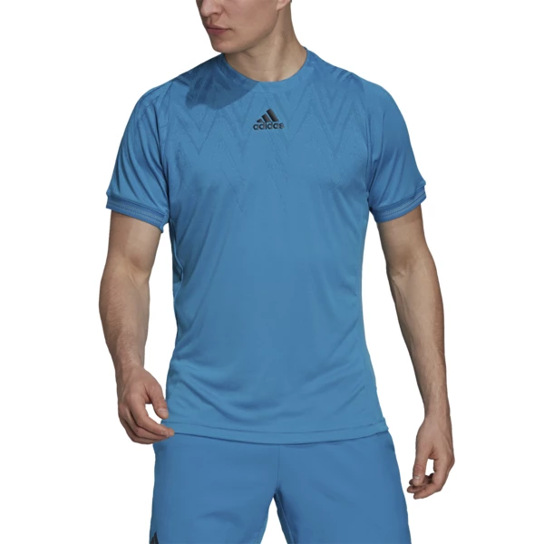Outlet β¨ New π Adidas Men's Freelift Primeblue Tee Sonic Aqua β€οΈ π§¨
