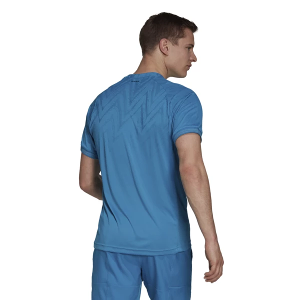 Outlet β¨ New π Adidas Men's Freelift Primeblue Tee Sonic Aqua β€οΈ 𧨠- Image 3