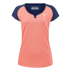 Outlet ⌛ Cheap 🥰 Babolat Women's Play Cap Sleeve Top Fluo Strike Estate Blue ⭐ 🥰