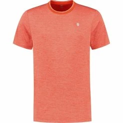 Wholesale 🔥 Flash Sale 🧨 K-Swiss Men's Hypercourt Double Crew Tee Spicy Orange 👏 ✨