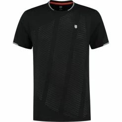 Best Sale 🧨 Outlet 🎉 K-Swiss Men's Hypercourt Shield Crew Tee 2 Jet Black 🧨 👍