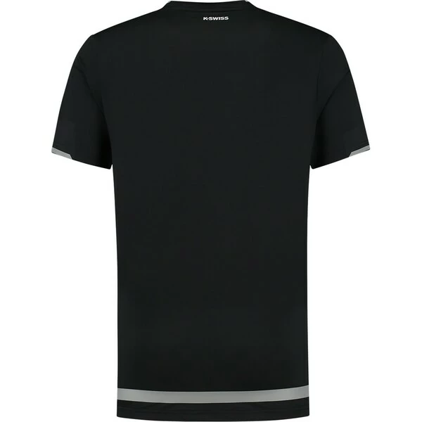 Best Sale 𧨠Outlet π K-Swiss Men's Hypercourt Shield Crew Tee 2 Jet Black 𧨠π - Image 2