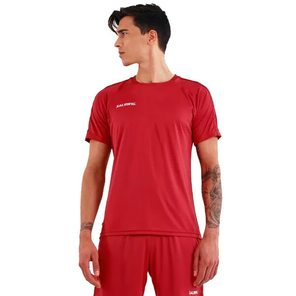Outlet π Wholesale βοΈ Salming Men's Core 22 Match T-Shirt Team Red β π₯° - Image 3
