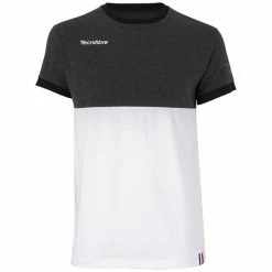 New 🔔 Promo ✨ Tecnifibre Men's F1 Stretch T-Shirt Black Heather 👍 👍