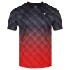 Best Sale 😀 Cheapest ✨ Victor Men's T-13100 C T-Shirt Black Red ⭐ ✔️