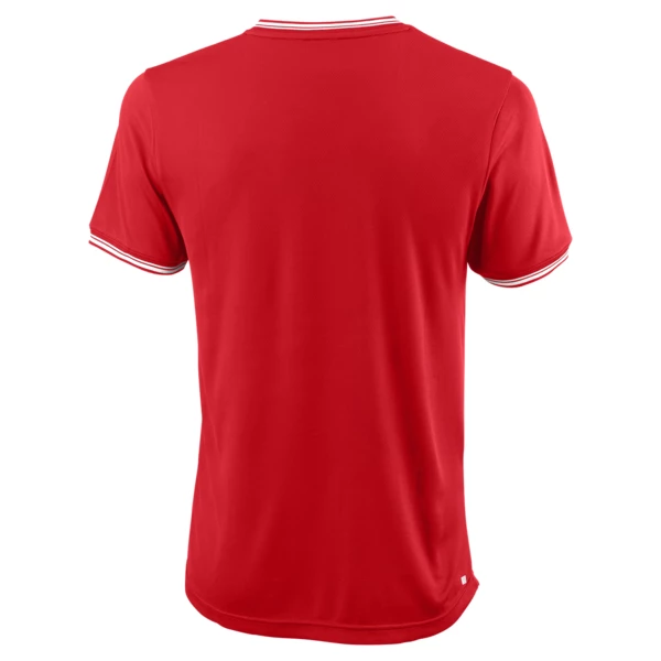 Outlet π Best Pirce π₯ Wilson Men's Team II High V-Neck Tee Red π₯° β - Image 2