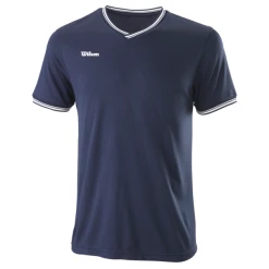 Outlet 👍 Deals 👍 Wilson Men's Team II High V-Neck Tee Navy 🌟 🎁