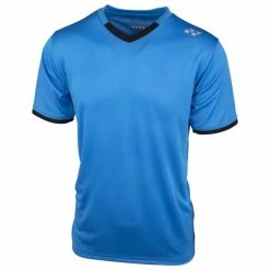 Wholesale 👏 Coupon 🌟 Yonex Men's YTM4 Crew T-Shirt Infinite Blue 🔔 🔥
