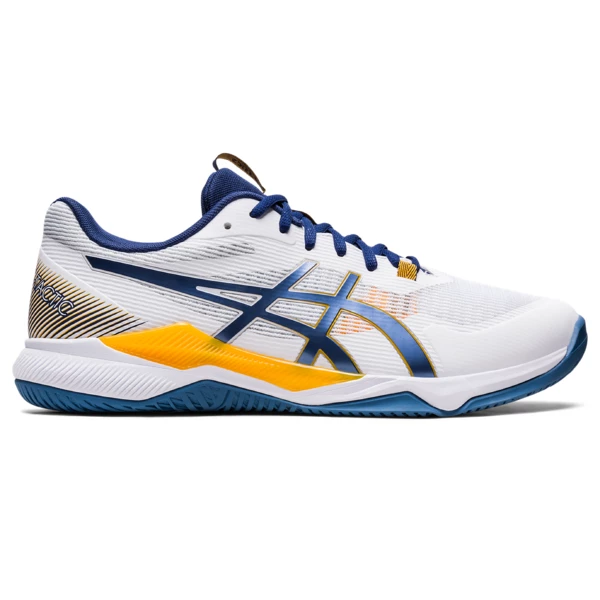 Hot Sale π€© Best reviews of 𧨠Asics Men's Gel Tactic Indoor π π Shoes White Deep Ocean π π
