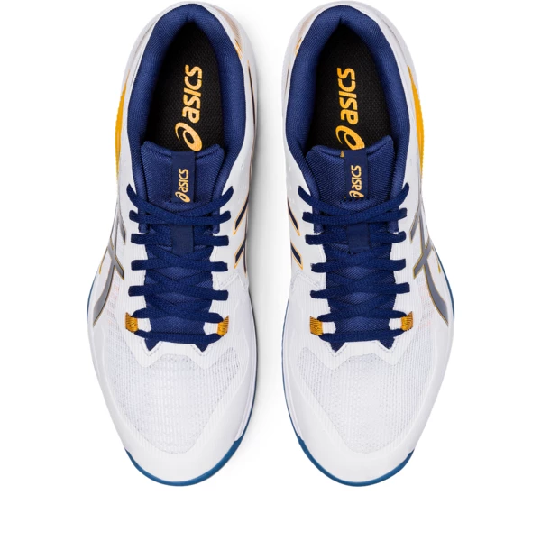 Hot Sale π€© Best reviews of 𧨠Asics Men's Gel Tactic Indoor π π Shoes White Deep Ocean π π - Image 3