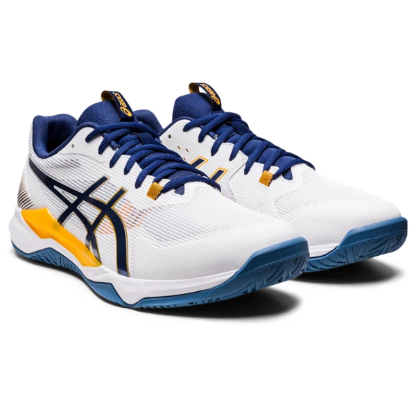 Hot Sale π€© Best reviews of 𧨠Asics Men's Gel Tactic Indoor π π Shoes White Deep Ocean π π - Image 4