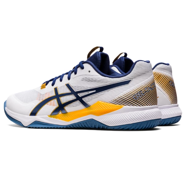 Hot Sale π€© Best reviews of 𧨠Asics Men's Gel Tactic Indoor π π Shoes White Deep Ocean π π - Image 5