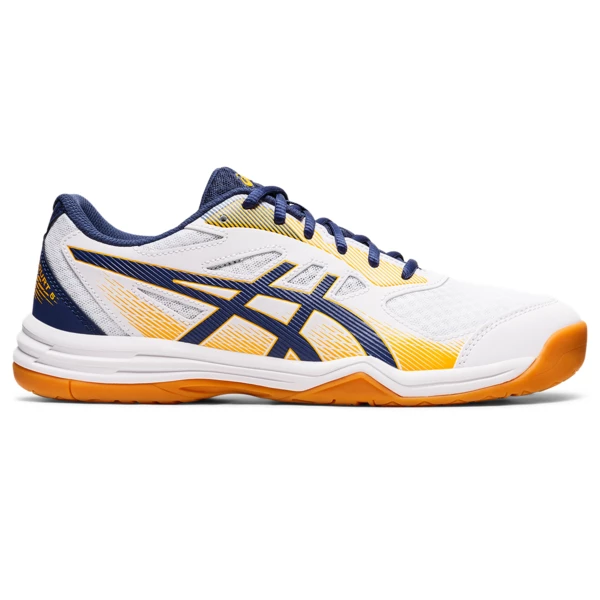 Wholesale 𧨠Best deal π Asics Men's Upcourt 5 Indoor Court π π Shoe White Deep Ocean π π