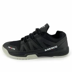 Wholesale 🎉 Deals 😀 Karakal KF ProLite Men's Indoor Court 👞 👞 Shoe Black 2022 ❤️ 🎉