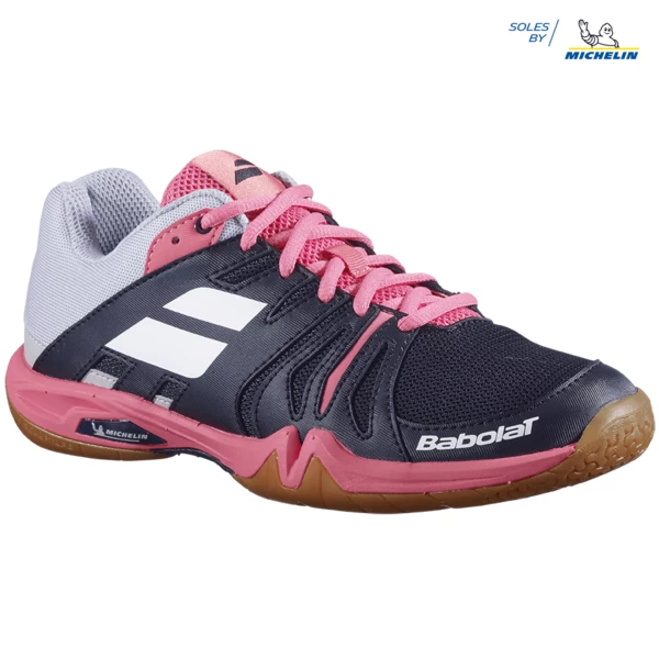 Coupon π Best Pirce π Babolat Shadow Team Women's Indoor π π Shoes Black Pink β€οΈ β¨ - Image 3